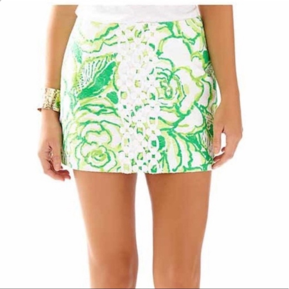 Lilly Pulitzer heartbreaker miniskirt resort white
